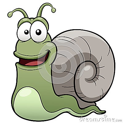 Snail cartoon Vector Illustration