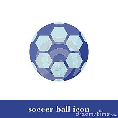 Soccer ball icon. Flat style. Ball Vector Illustration