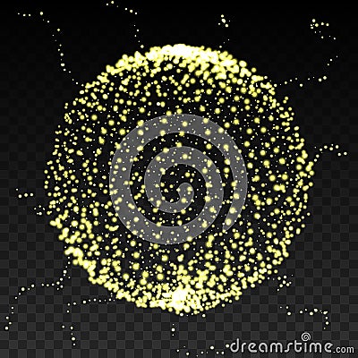 Vector Illustration. The Sphere Consisting of Points. 3D Grid Design. Networks Globe. Technology Concept. Vector Illustration