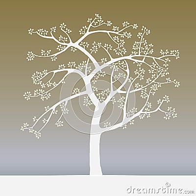 Vector illustration of a springtime tree Vector Illustration