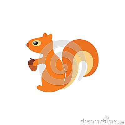 Vector squirrels with acorn Vector Illustration
