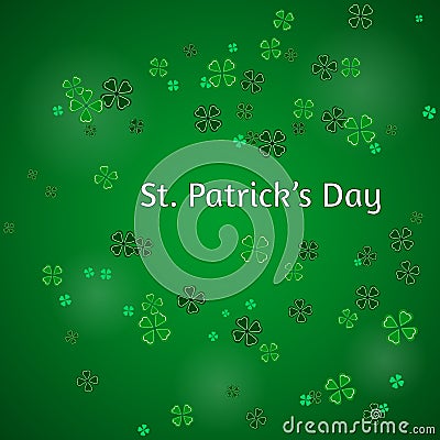 Vector Illustration of a St. Patrick`s Day Background Vector Illustration