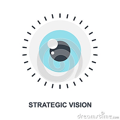 Strategic Vision icon concept Vector Illustration