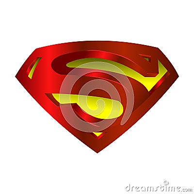 Superman logo vector. Vector Illustration