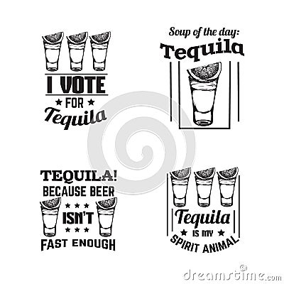 Vector illustration of tequila Vector Illustration