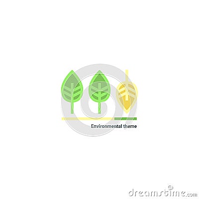 Vector illustration on the theme of ecology. Take care of nature. Cartoon Illustration