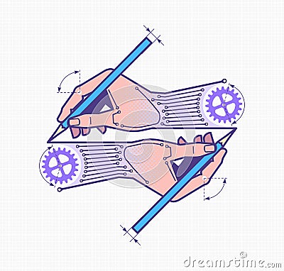 Creative Designing & Engineering Vector Illustration