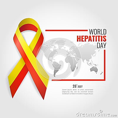 World Hepatitis Day Vector Illustration