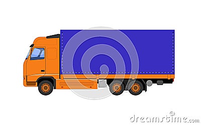 The vector illustration of the truck. Vector Illustration
