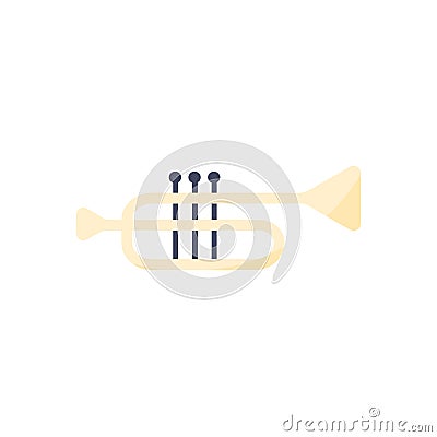 Vector Illustration. Trumpet icon Vector Illustration