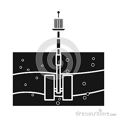Vector design of turbine and tidal sign. Collection of turbine and power stock symbol for web. Vector Illustration