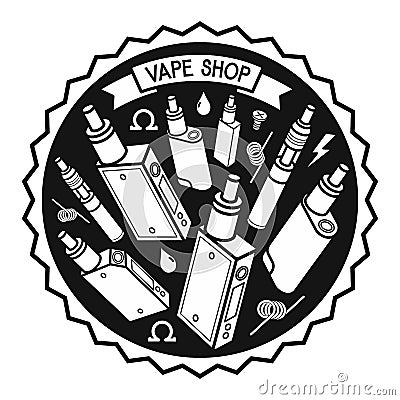 Vector illustration of vape Vector Illustration