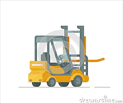 Vector illustration of a vehicle for the transport of goods. Vector Illustration