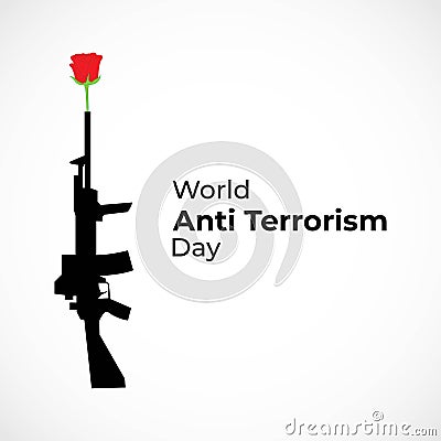 Vector illustration of world anti terrorism day Vector Illustration