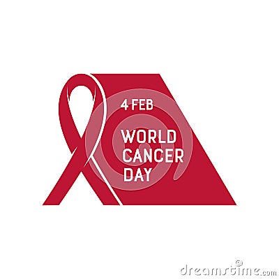 Vector illustration of World Cancer Day. Vector Illustration