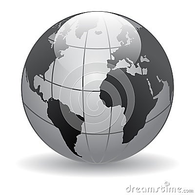 Globe world maps Vector Illustration