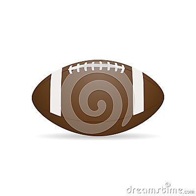 Vector image ball for American football. Vector Illustration