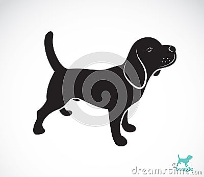 Vector image of beagle dog Vector Illustration