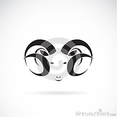 Vector image of an big ram Vector Illustration