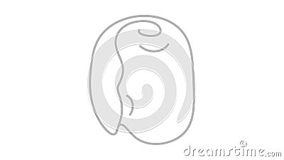 Vector image of cotton wool on a light background. Subject scenery. Stock Photo