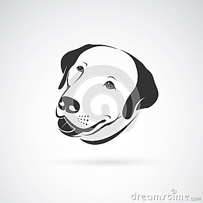 Vector image of an dog labrador head Vector Illustration