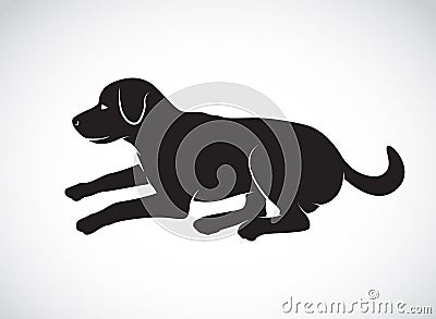 Vector image of an dog labrador Vector Illustration