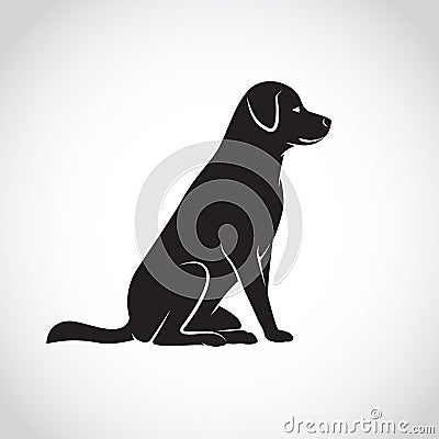 Vector image of an dog labrador Vector Illustration