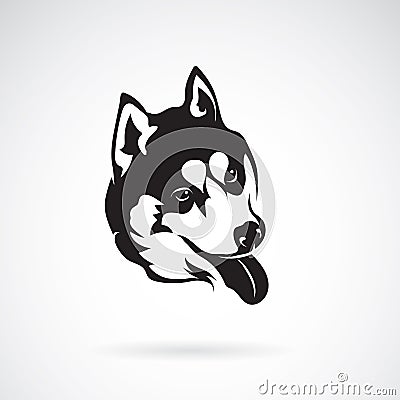 Vector image of a dog siberian husky Vector Illustration