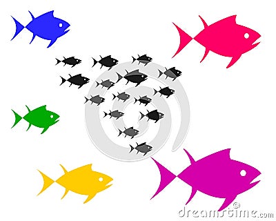 Vector image of fish. Vector Illustration