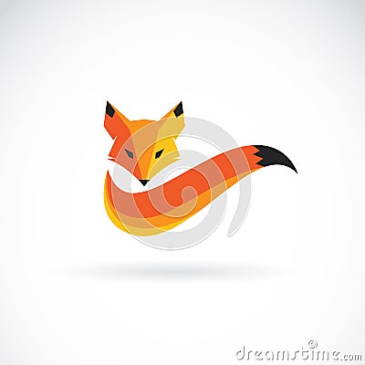 Vector image of an fox design. Vector Illustration