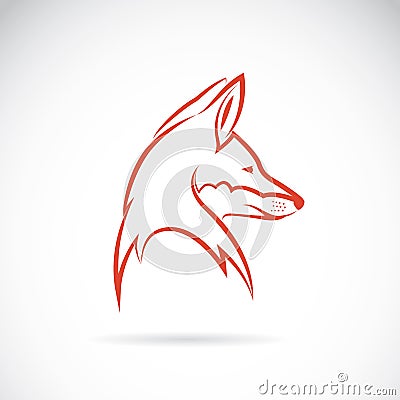 Vector image of an fox Vector Illustration