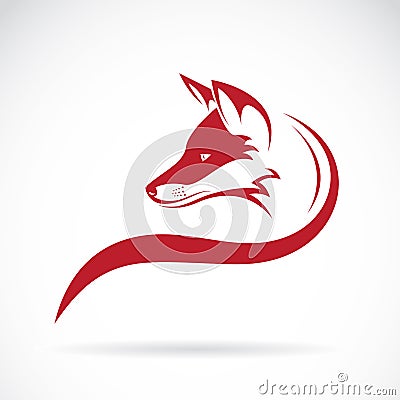 Vector image of an fox head Vector Illustration