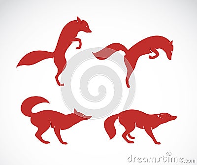 Vector image of an fox Vector Illustration