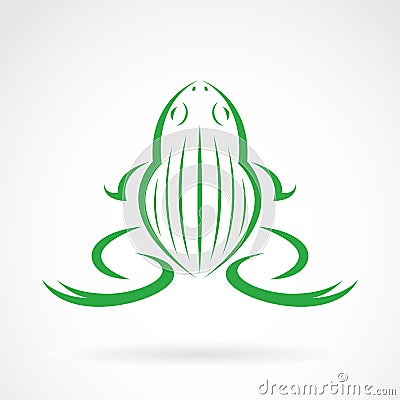 Vector image of a frog design Vector Illustration