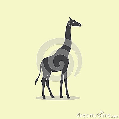 Vector image of an giraffe design. Vector Illustration