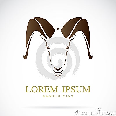 Vector image of an goat (serow) Vector Illustration