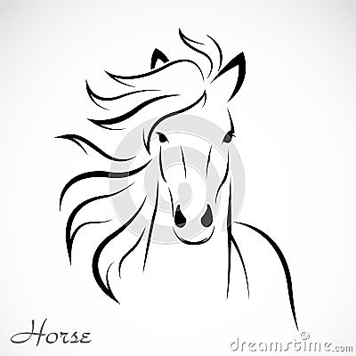 Vector image of an horse Vector Illustration