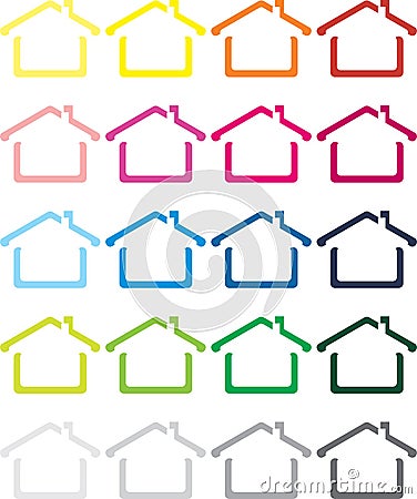 The vector image of the house Stock Photo