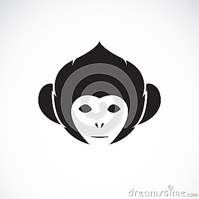 Vector image of an monkey head Vector Illustration