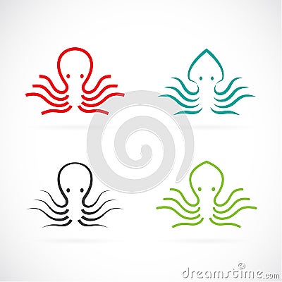 Vector image of an octopus design Vector Illustration