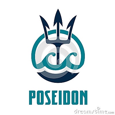 Vector image of Poseidon`s Trident Vector Illustration