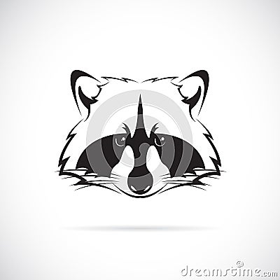 Vector image of a raccoon face Vector Illustration