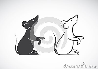 Vector image of an rat design Vector Illustration