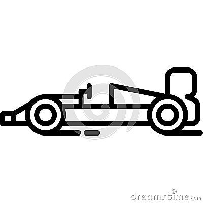 Formula1 Race Car Icon Vector Vector Illustration