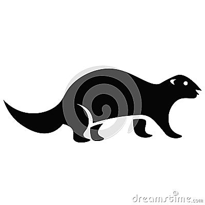 Otter Icon Vector Vector Illustration