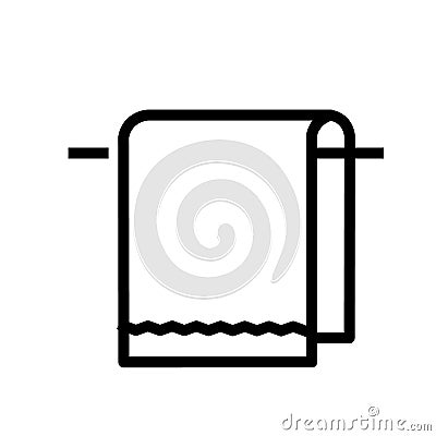 Towel Icon Vector Vector Illustration