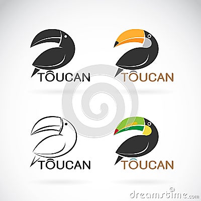 Vector image of an toucan bird design Vector Illustration
