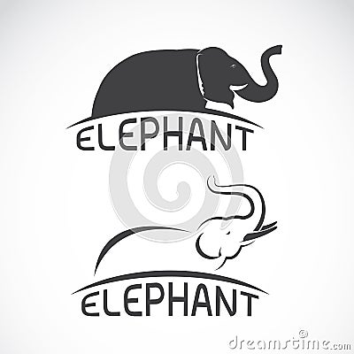 Vector images of elephant design. Vector Illustration