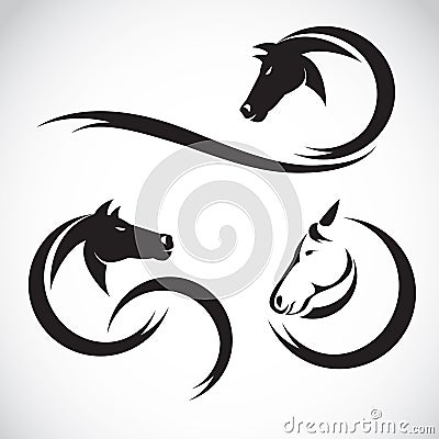 Vector images of horse design Vector Illustration