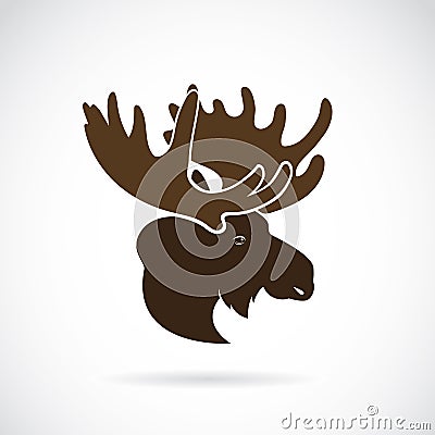 Vector images of moose deer head Vector Illustration